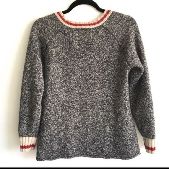 Roots Sweaters Roots Canada Cabin Wool Blend Crew Neck Long Sleeve